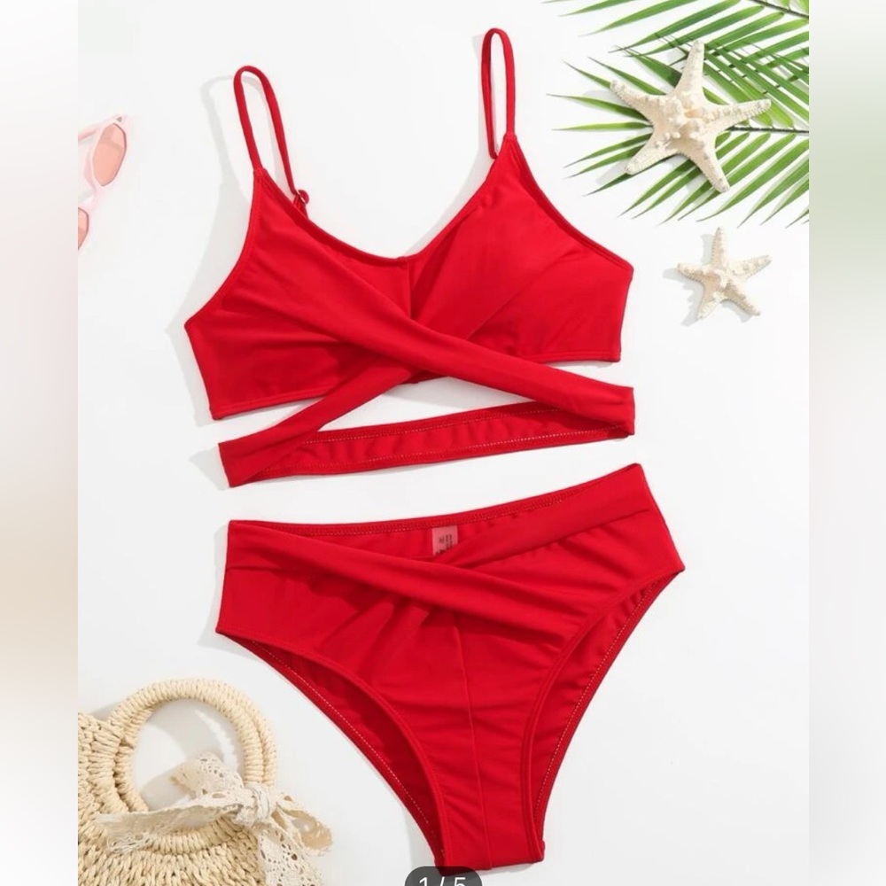 Brand-Shein   Size-Teen/12-13 yrs  Color-Red